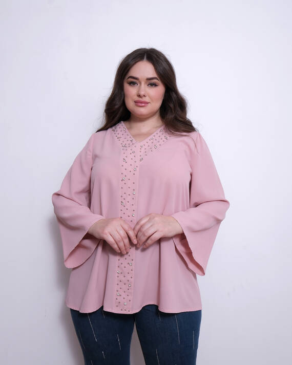 Taşlı Bluz - 4