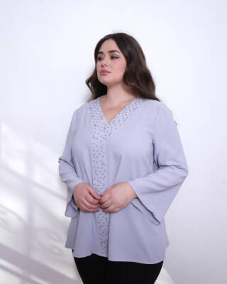 Taşlı Bluz - 7