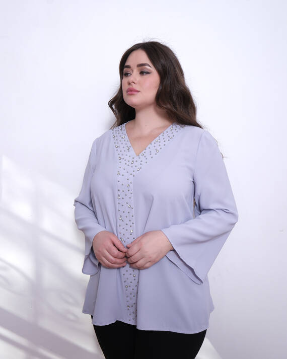 Taşlı Bluz - 7