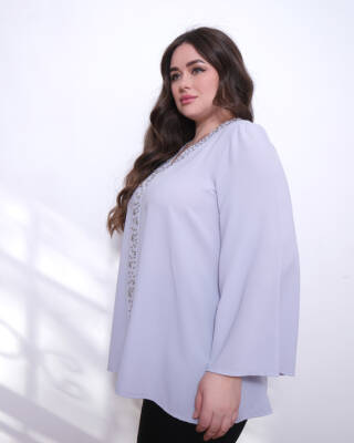 Taşlı Bluz - 9