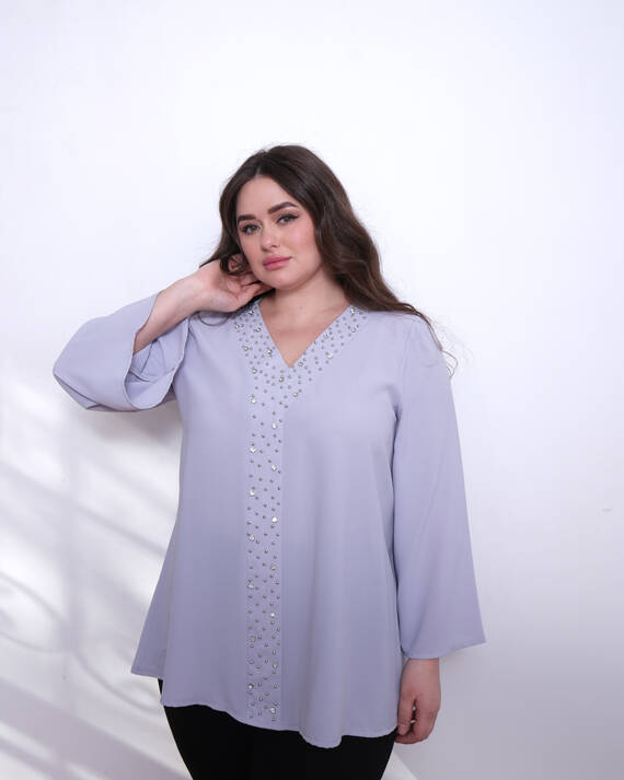 Taşlı Bluz - 10
